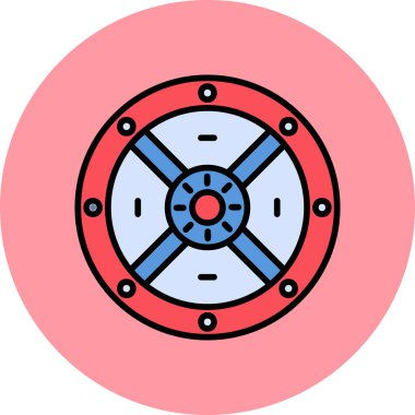 kalkan ikon vektör illüstrasyonu