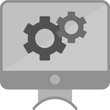 Ayarlar. Web simgesi basit illüstrasyon