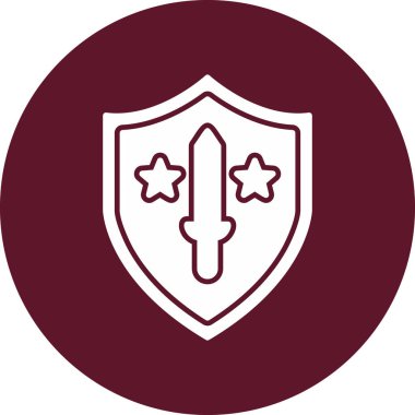 kalkan ikon vektör illüstrasyonu