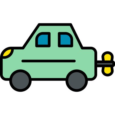 - Araba. Web simgesi basit illüstrasyon