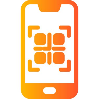 Smartphone Simgesi, vektör illüstrasyonu