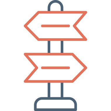 Sign Post  icon vector illustration
