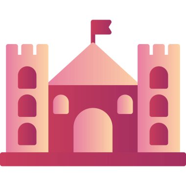 kale ikonu vektör illüstrasyonu