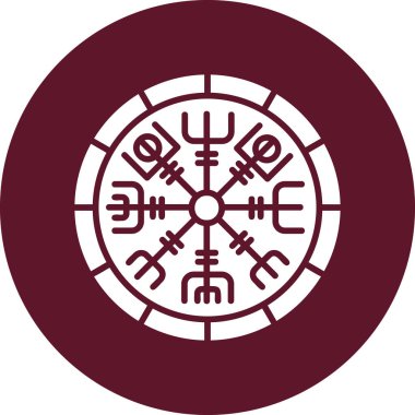 Runik Web simgesi vektör illüstrasyonu