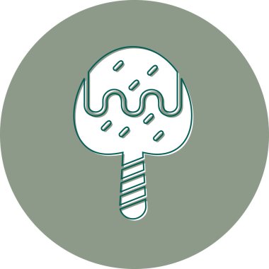 Elma şekeri. vektör illüstrasyonu