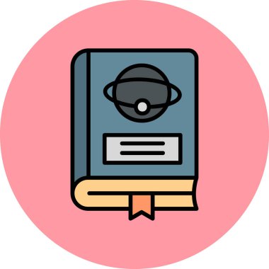 Astronomi. Web simgesi basit illüstrasyon