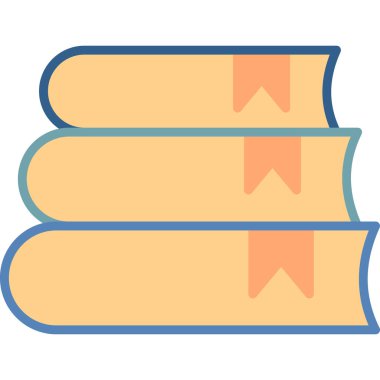 Kitap simgesi, modern tasarım illüstrasyonu