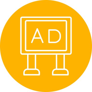 Poster simge vektör çizim