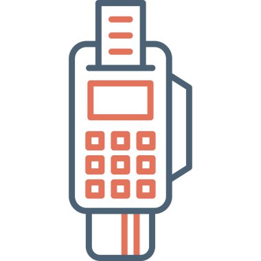 ATM 'de. Web simgesi basit illüstrasyon