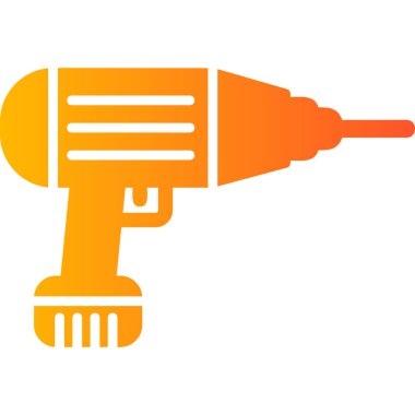 drilling machine, web icon simple illustration