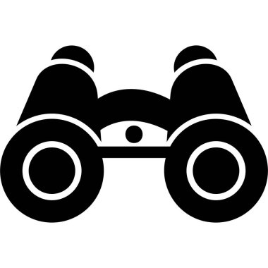 Dürbün ağ simgesi basit bir resimleme 