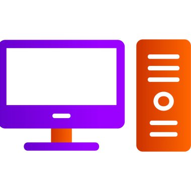 Bilgisayar monitörü. Basit resimleme