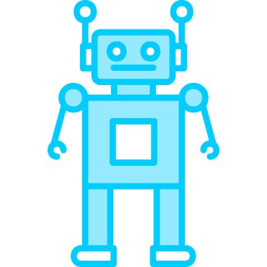 Robot simgesi, vektör çizimi