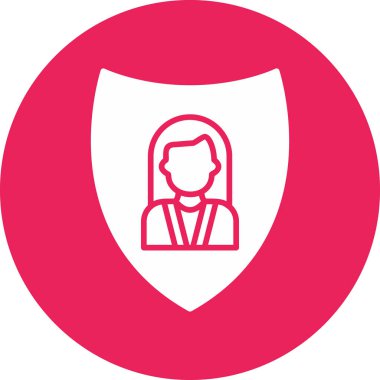 kalkan ikon vektör illüstrasyonu