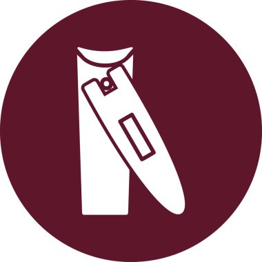 Kişisel ve ticari kullanım için tırnak kırpıcı illüstrasyon simgesi.