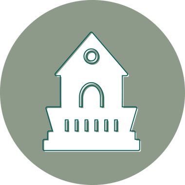 Kabin, kulübe grafik illüstrasyonu 