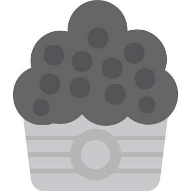 Çörek. Web simgesi vektör illüstrasyonu 