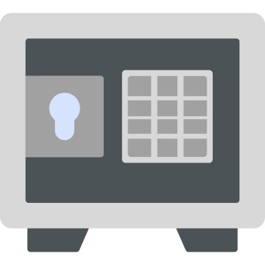 Güvenli Kutu simgesi vektör illüstrasyonu