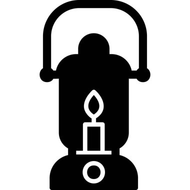 Petrol lambası modern simge, vektör illüstrasyonu 