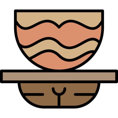 Bolludagur web simgesi basit illüstrasyon