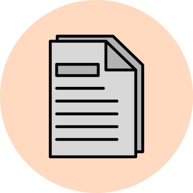 Sayfa web simgesi, vektör illüstrasyonu