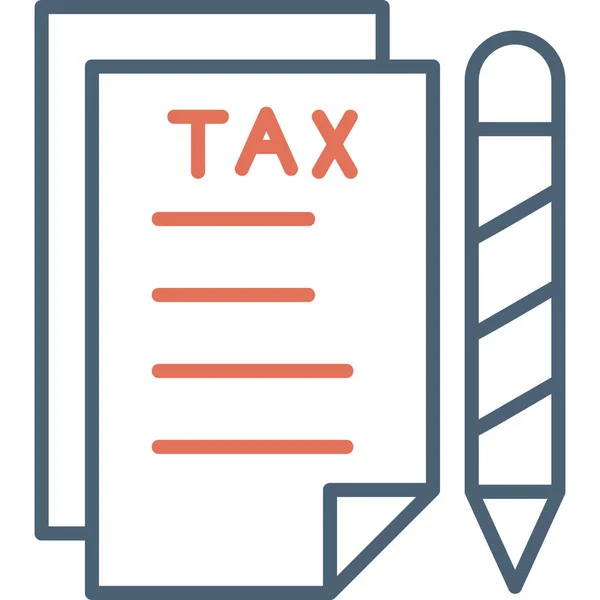 Tax Icon Vector Illustration — Stock Vector