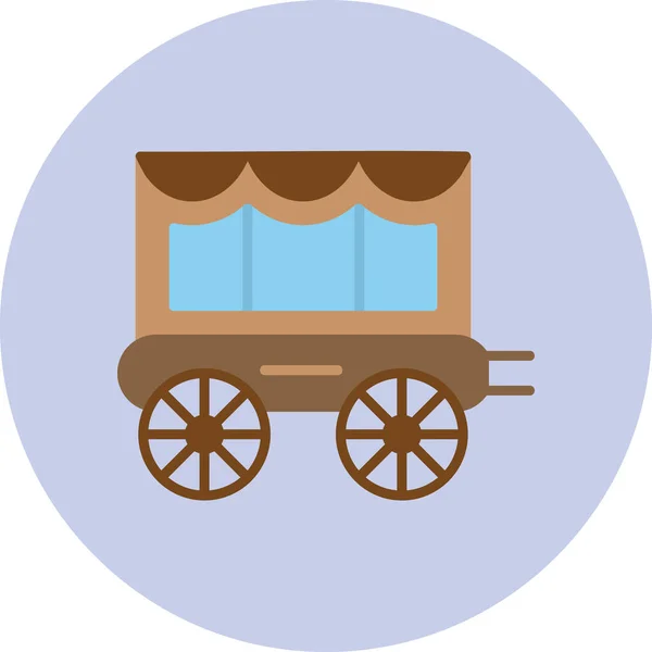 Carriage Modern Icon Vector Illustration — Stock Vector