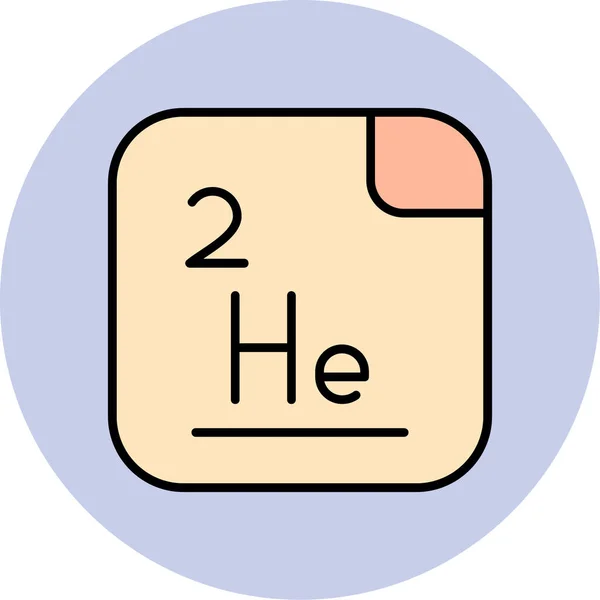 Helium Web Symbol Einfache Illustration — Stockvektor