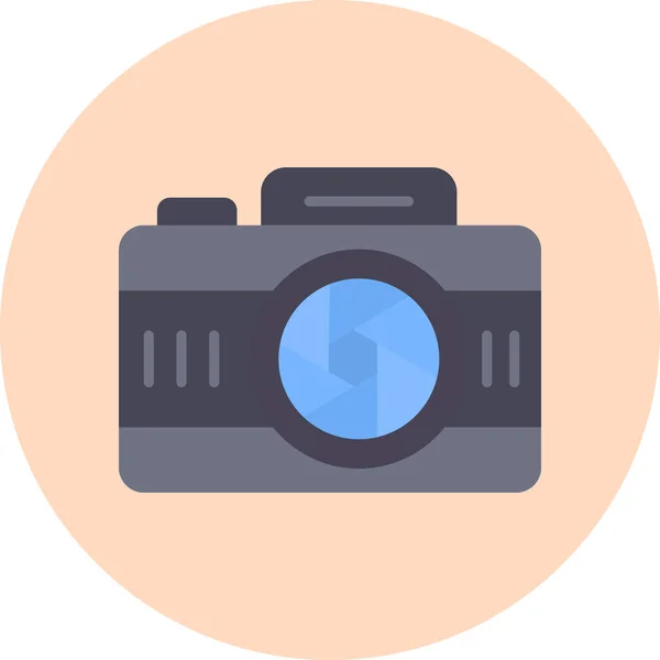 Фотопленка Камера Значок Иллюстрации — стоковый вектор