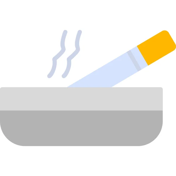 Cigarett Webbikon Vektor Illustration — Stock vektor