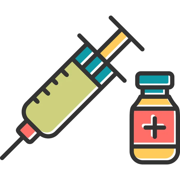 Insulina Icono Web Ilustración Simple — Vector de stock