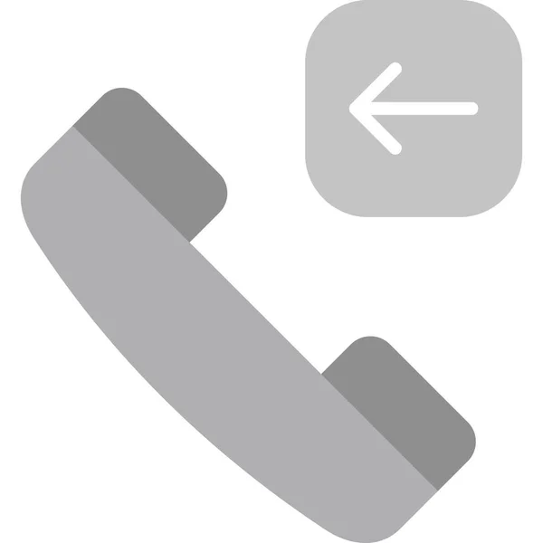 Telefon Webová Ikona Jednoduchý Design — Stockový vektor