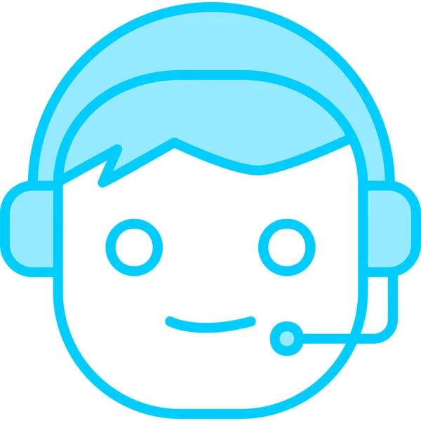 Call Center Icono Moderno Vector Ilustración — Vector de stock