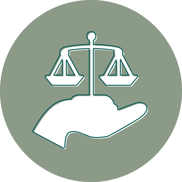 Векторна Ікона Справедливості Юридична Концепція — стоковий вектор