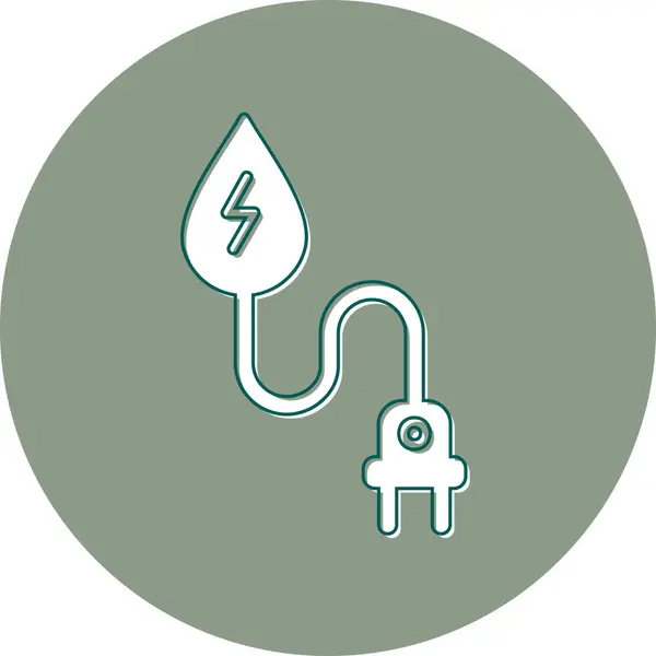 Hydro Power Web Icon Simple Illustration — Stock Vector