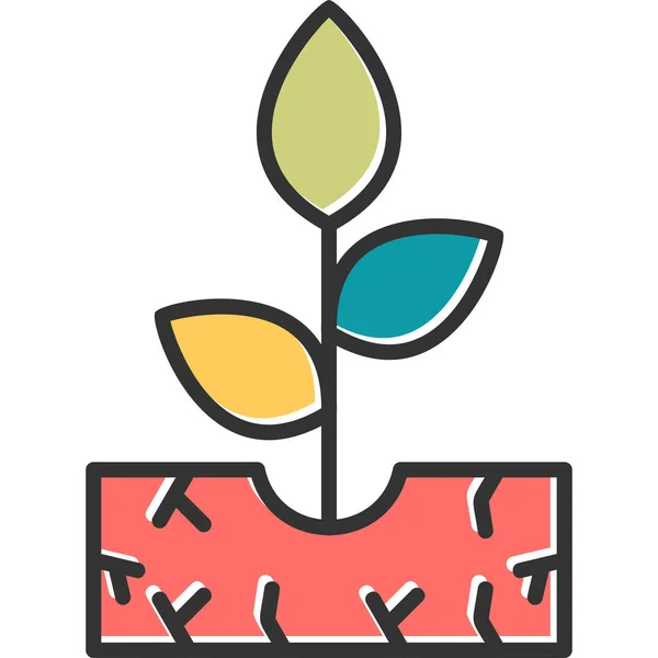 Sprout Modern Vector Icon Illustration — Stockový vektor