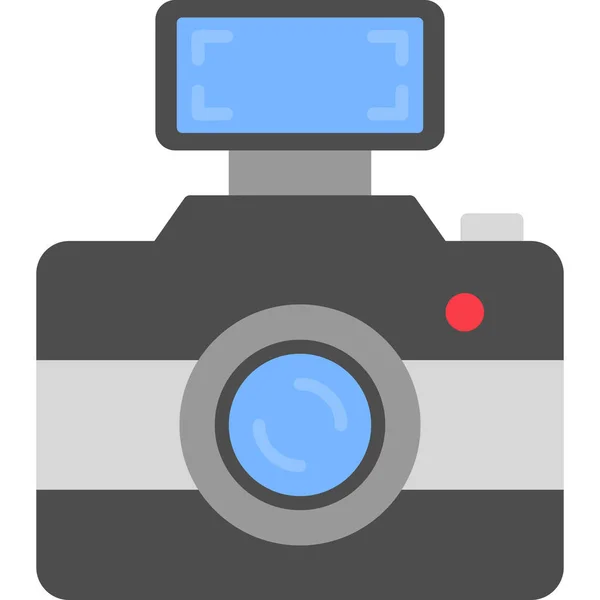 Kamera Ikona Web Prosta Ilustracja — Wektor stockowy