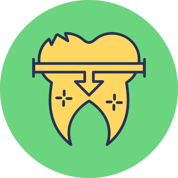 Dental Modern Icon Vector Illustration — 스톡 벡터