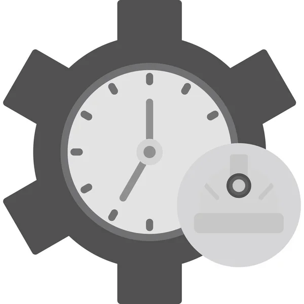 Hora Del Reloj Ilustración Digital Del Dispositivo Del Teléfono Inteligente — Vector de stock