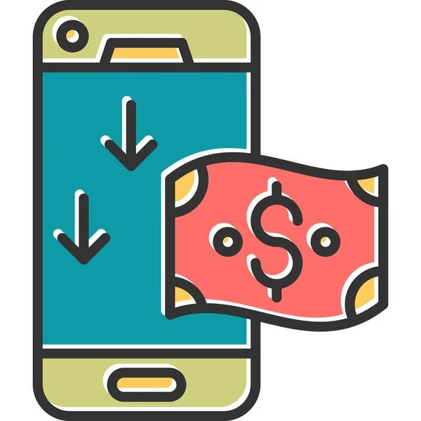 Cashflow Moderne Icon Vektor Illustration — Stockvektor