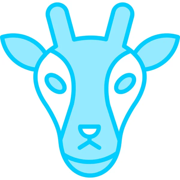 Kaninchen Web Ikone Einfaches Design — Stockvektor