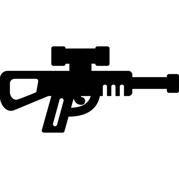 Icône Fusil Sniper Illustration Simple Icône Web — Image vectorielle