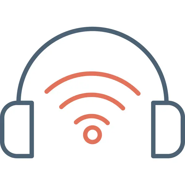 Podcast Línea Icono Web Diseño Simple — Archivo Imágenes Vectoriales