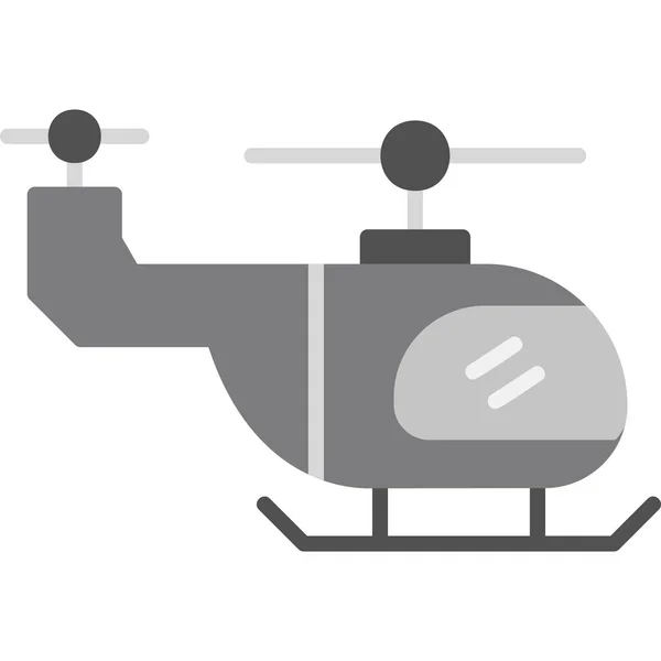 Helicóptero Icono Web Ilustración Simple — Vector de stock