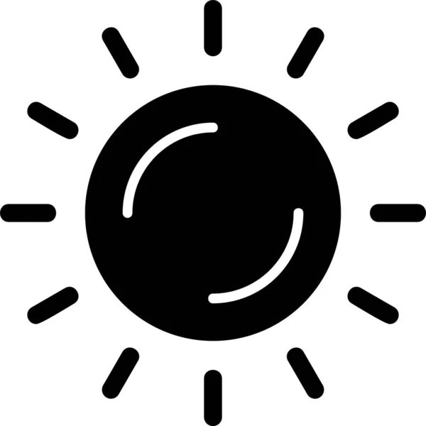 太陽のアイコンのベクトル図 — ストックベクタ