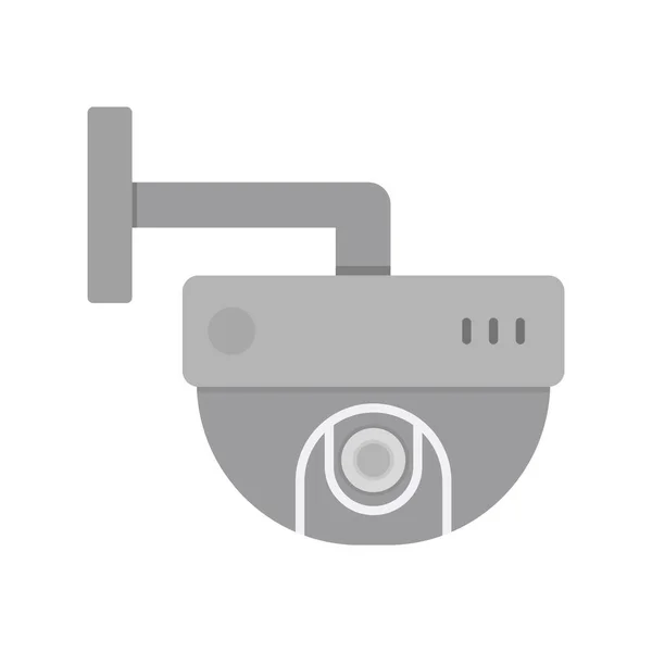 Kapalı Devre Kamera Simgesi Beyaz Arkaplanda Izole Edilmiş Web Tasarımı — Stok Vektör