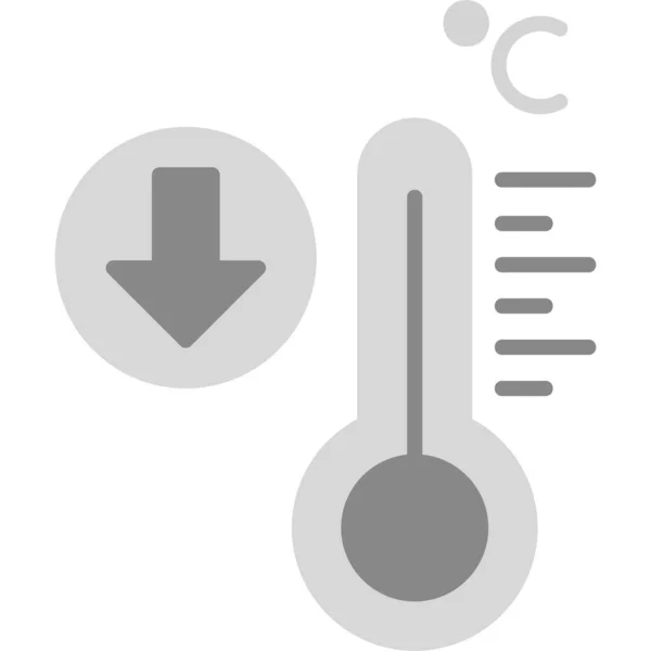 Illustrazione Vettoriale Icona Termometro — Vettoriale Stock