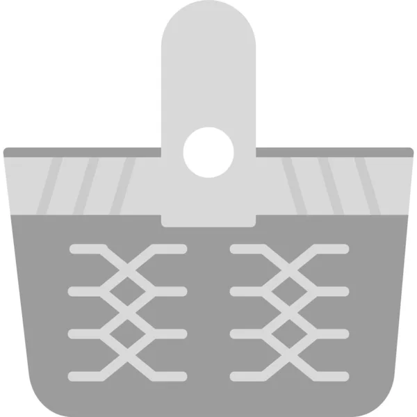 Picnic Basket Icon Vector Illustration — Stock Vector