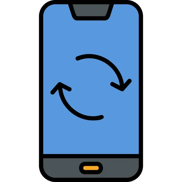 Smartphone Ikone Vektorillustration — Stockvektor