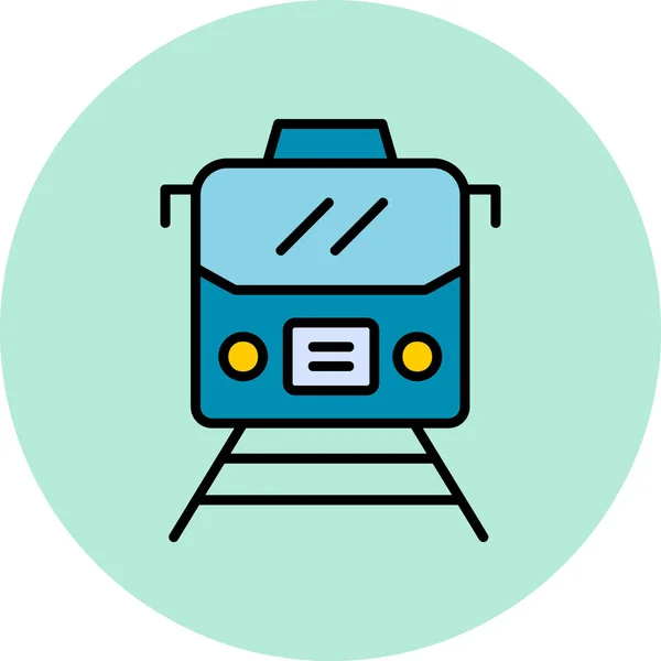 Train Modern Vector Icon Illustration — Stockvektor